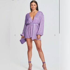 GABRIELLE SEQUIN ROBE mini dress